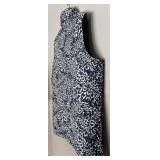 LR - Lands End Blue and White Patterned Vest Size XL/T