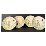LR - Set of 8 Pottery Barn Peter Rabbit Salad Plates with Original Box