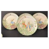 LR - Set of 8 Pottery Barn Peter Rabbit Salad Plates with Original Box