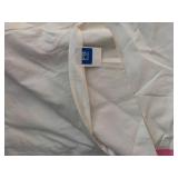 LR - Set of 6 PB Teen White Drapery Panels with Pink Ribbon Trim, 52 x 84 Inches