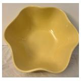 DR - Set of 9 Gayle Pittman Hospitality Yellow Stoneware Bowls with Scalloped Rim