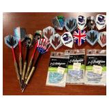 LLR - Harvard Sports Bristle Dartboard Set with Foam Backing and Dart Accessories