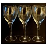 K - Set of 14 Clear Glass Wine Glasses in Three Sizes