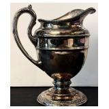 LR - 4-Piece Vintage Silver-Plated Tea Set with Tray and Lidded Sugar Bowl, Moore & Co