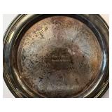 LR - 4-Piece Vintage Silver-Plated Tea Set with Tray and Lidded Sugar Bowl, Moore & Co