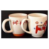 DR - Alessi Italy Metal Platter by Steven Blaess with 4 Burquest Imports Mugs