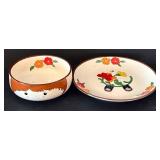 K - Set of 2 Vintage Farmer Boy and Girl Child