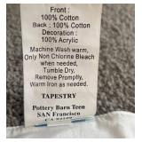 LR - PB Teen Tapestry with Pink Peace Sign 40 x 38 Inches