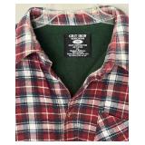 LR - Grit Iron Workwear Heavy Construction Red Plaid Flannel Shirt 2XL