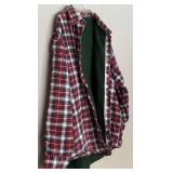 LR - Grit Iron Workwear Heavy Construction Red Plaid Flannel Shirt 2XL