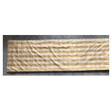 DR - Pair of Yellow and White Plaid Window Curtain Panels with Rings, 80 x 101 Inches