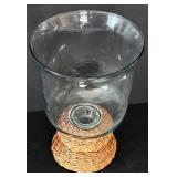 K - Lot of Glass Vases with 2004 Blenko Double Spout Pitcher