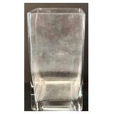 K - Lot of Glass Vases with 2004 Blenko Double Spout Pitcher