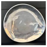 DR - Collection of Metal Kitchenware: Platter, Tiered Dessert Stand, and Cocktail Shaker