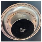 DR - Collection of Metal Kitchenware: Platter, Tiered Dessert Stand, and Cocktail Shaker