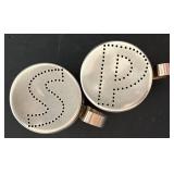 DR - Collection of Metal Kitchenware: Platter, Tiered Dessert Stand, and Cocktail Shaker