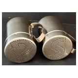 DR - Collection of Metal Kitchenware: Platter, Tiered Dessert Stand, and Cocktail Shaker