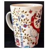 K - iittala Taika Porcelain Mug and Pier 1 Red Earthenware Bowl