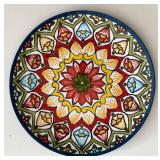 LR - 19-Inch Decorative Plastic Platter and 15x6 Inch Red TAG Ceramic Serving Platter