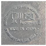 LR - 19-Inch Decorative Plastic Platter and 15x6 Inch Red TAG Ceramic Serving Platter