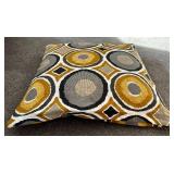 LR - Decor Collection with Pillows, Wooden Painted Fish, and New Pillow Covers