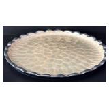 K - Assorted Serveware Lot: Furio Eden Fruit Platter, Simplydesignz Flower Platter, Chantal Red Hearts, GP Green Bowl