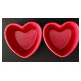 K - Assorted Serveware Lot: Furio Eden Fruit Platter, Simplydesignz Flower Platter, Chantal Red Hearts, GP Green Bowl