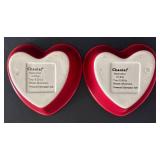 K - Assorted Serveware Lot: Furio Eden Fruit Platter, Simplydesignz Flower Platter, Chantal Red Hearts, GP Green Bowl