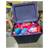 Full tote of mega blocks for your little