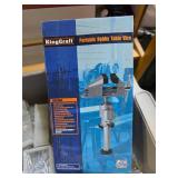 3Tier craft cart with craft supplies like resin, wood crafts