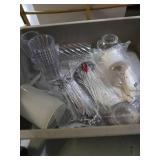 3Tier craft cart with craft supplies like resin, wood crafts