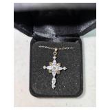 CZ Cross necklace