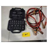 Metric Socket Set & Jumper Cables...
