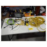 (3) H.D. Extension Cords & Work lig...