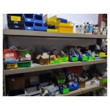 Contents of Shelf Including TV Hard...