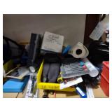 Contents of Shelf Including TV Hard...