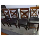 Table, 66x36, Bench, & (4) Chairs...