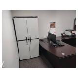 Wrap Around Desk, Book Shelf, Two D...