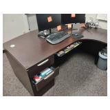 Wrap Around Desk, Book Shelf, Two D...