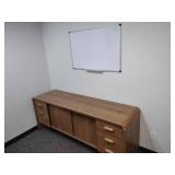 Desk, Credenza, Book Shelf, (2) Fil...