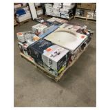 Massive Pallet of Brand Name Misc Faucets, Showers, Fixtures, Towel Bars, Bathroom Fans, Ceiling Fans, Lights, and More (Parts Only) (Great for eBay Sellers)