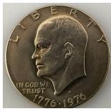 1776-1976 Type One Wide Print Bicentennial Eisenhower One Dollar Coin