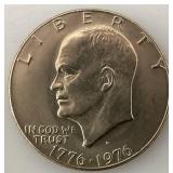 1776-1976 Type One Wide Print Bicentennial Eisenhower One Dollar Coin