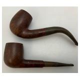 Vintage Velevet Tobacco Tin With Pipes