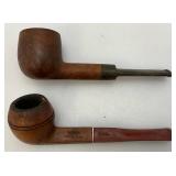 Vintage Velevet Tobacco Tin With Pipes