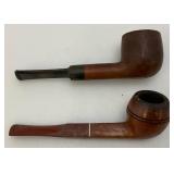 Vintage Velevet Tobacco Tin With Pipes