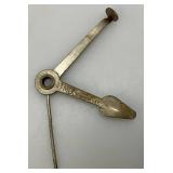 Vintage Velevet Tobacco Tin With Pipes