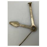 Vintage Velevet Tobacco Tin With Pipes