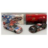 Misc. NASCAR 1:24 Scale Die Cast Stock Cars Kevin Harvick & Dale Jr. in Original Boxes