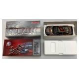 Misc. NASCAR 1:24 Scale Die Cast Stock Cars Kevin Harvick & Dale Jr. Clear Stock Car in Original Boxes